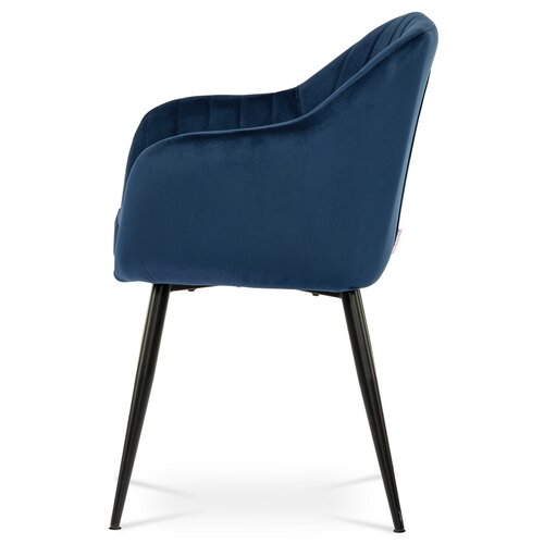 Krzesło do jadalni PIKA BLUE4, niebieskie