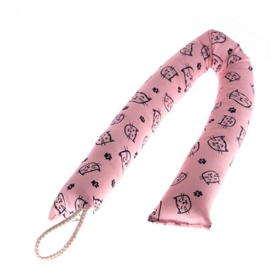 Dichtungskissen unter der Tür Katzen rosa, 85 x 8 cm