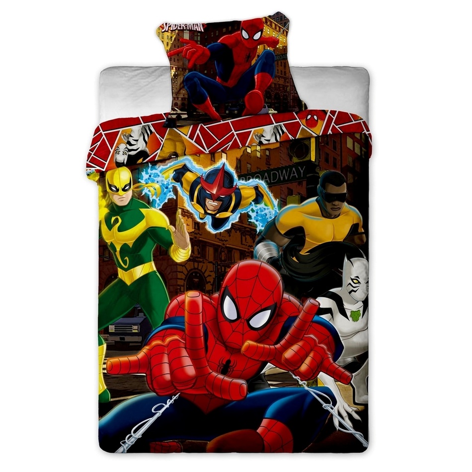 Obrázok Jerry Fabrics Detské obliečky Spiderman Hero, 140 x 200 cm, 70 x 90 cm