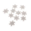 Set de decorațiuni de Crăciun Fulgi de zăpadă, 8 bucăți, poliresină