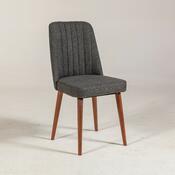 Scaun de sufragerie Vina Anthracite and Walnut