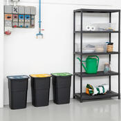 Coș pentru selectare deșeuri Eco 3 Master BLACK 50 l, 3 buc