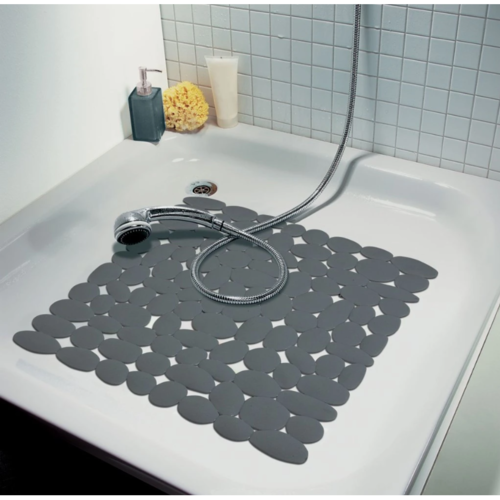 Spirella Antypoślizgowa mata prysznicowa MARATHON,ciemnoszara, 54 x 54 cm