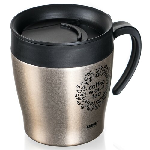 Banquet termohrnek potovalni TAZZA 330 ml, bež