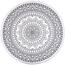Teppich Mandala Grau, 82 cm