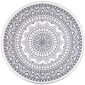 Kusový koberec Mandala sivá, 82 cm