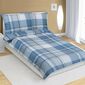 Bellatex Бавовняна постільна білизна Клітинка синя, 140 x 200 см, 70 x 90 см