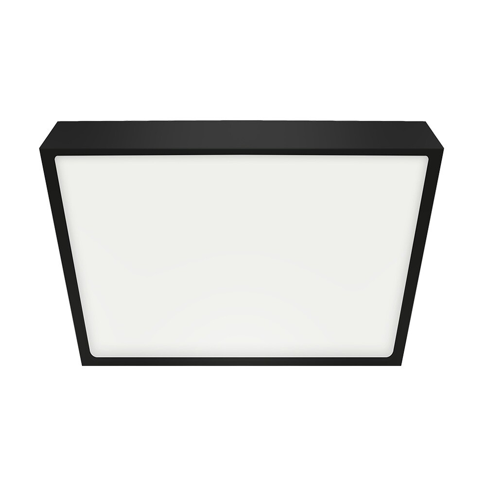 Emithor Stropní LED svítidlo LENYS III. 27025, 19 x 19 cm, 18W, IP20/IP44, černá, 19 x 19 cm