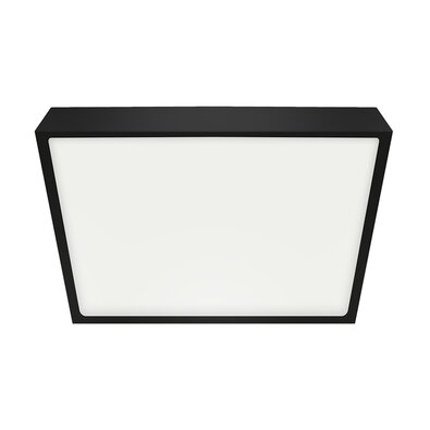 Emithor Stropné LED svietidlo LENYS III. 27025,19 x 19 cm, 18W, IP20/IP44, čierna
