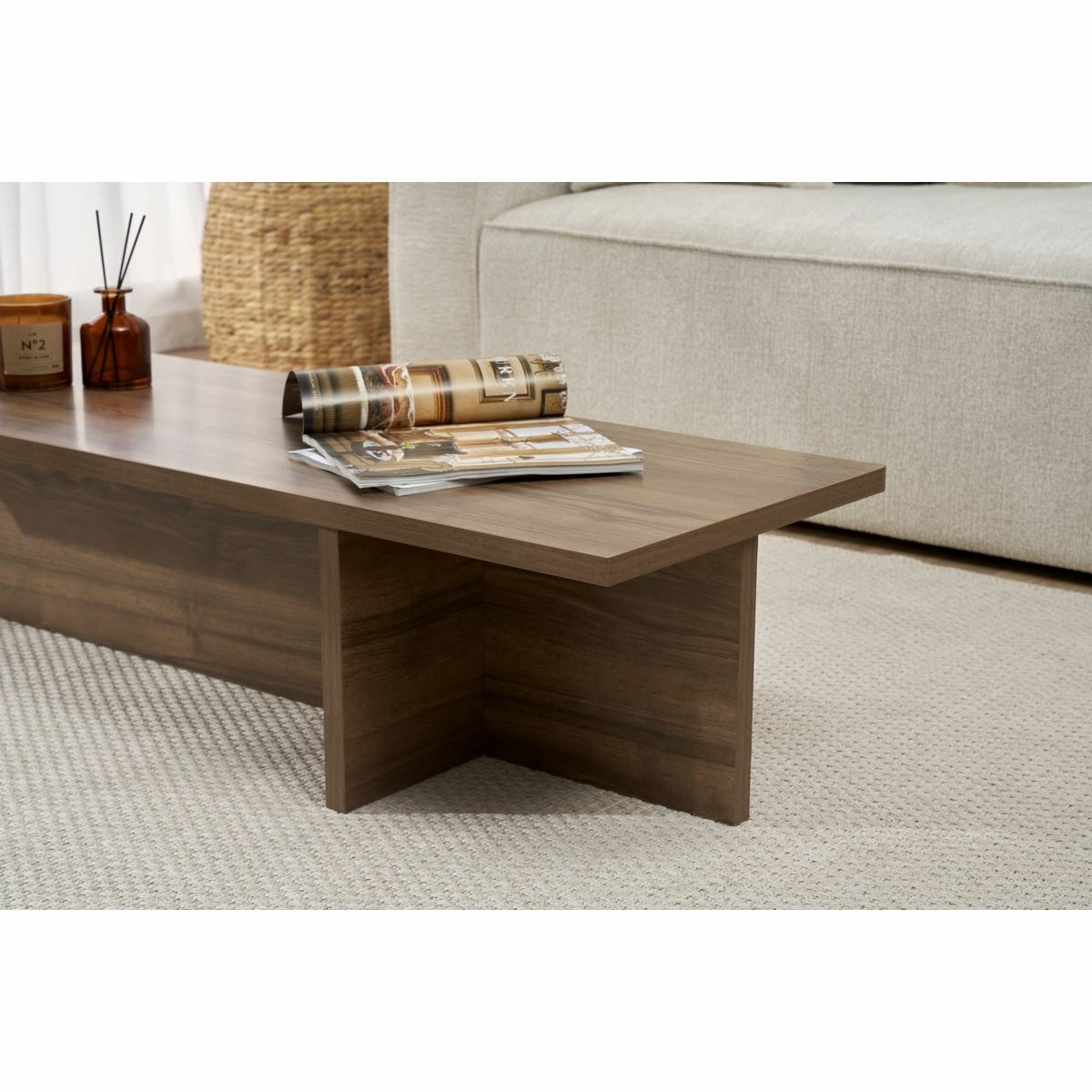 Konferenčný stolík Harbor Walnut