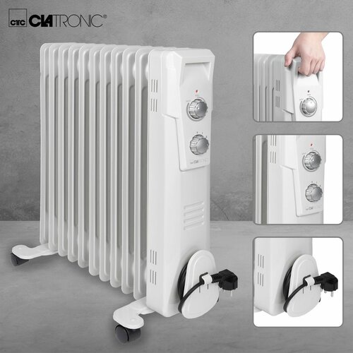 Clatronic RA 3737 olajradiátor, 11 bordás