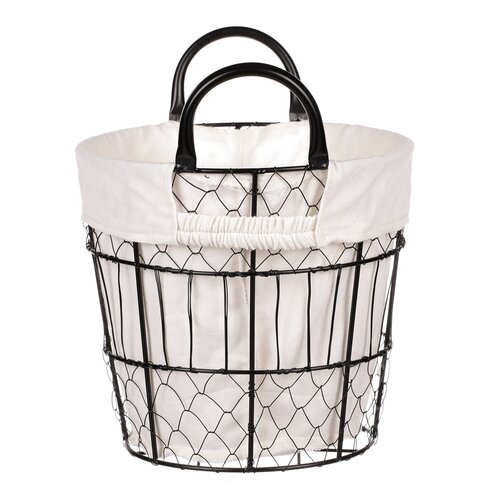 Dekorativni kovinski koš z blagom Vienne, 23 x 21x 23 cm