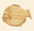 Dřevěné prkénko ryba