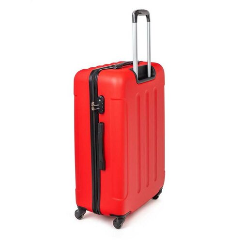 Pretty UP Cestovní skořepinový kufr ABS25 velký, 68 x 47 x 29 cm, červená