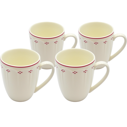 Mäser Set de căni de cafea Lova Red 390 ml, 4 buc.