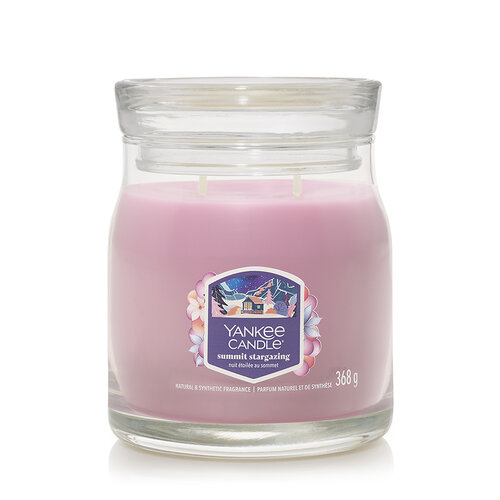 Yankee Candle Signature dišeča sveča v steklenem kozarcu, srednja Summit Stargazing, 368 g