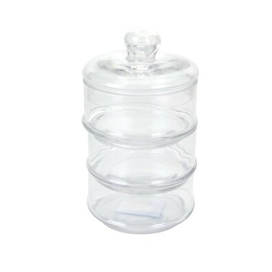 EH Steklena posoda za sladkarije 3 etaže, 1,5 l