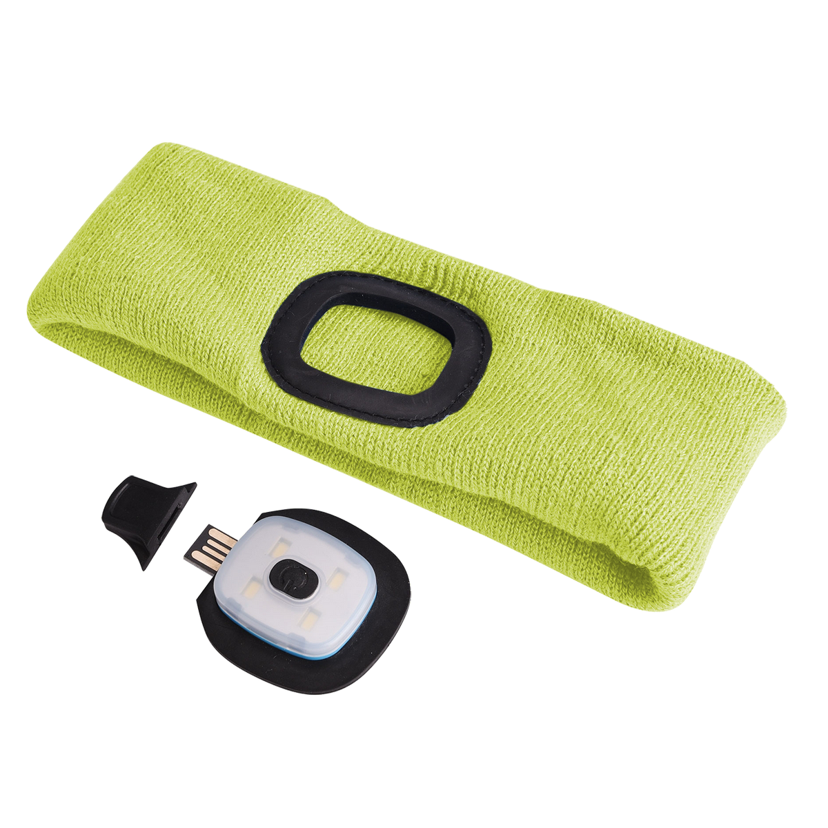 Sixtol fejpánt fejlámpával 45 lm, USB, uni, sárga termék 2. képe