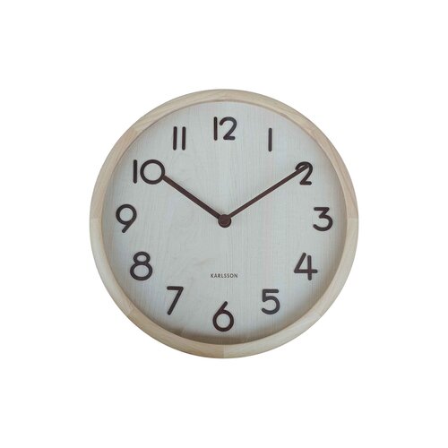 Karlsson 6021WD designové nástěnné hodiny bílá, pr. 30 cm
