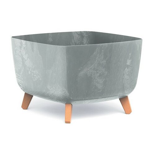 Übertopf GRACIA SQUARE BETON EFFECT 39 cm, Grau