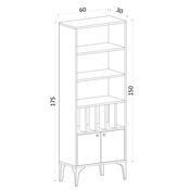Bücherschrank Pollux Sapphire Oak