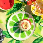 Altom Set de farfurii ceramice Tropicana lime 20cm, 2 bucăți