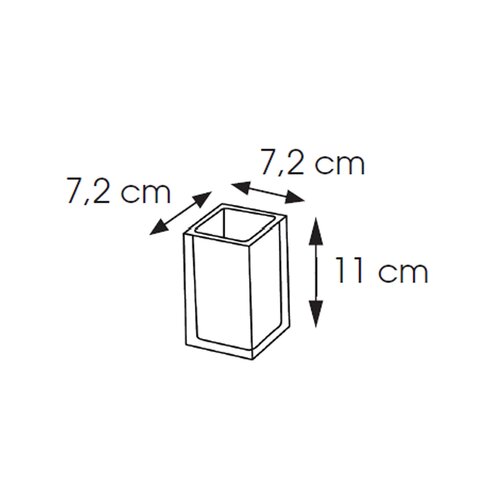 GEDY RA9814 Mavrični stoječi kozarec, črn