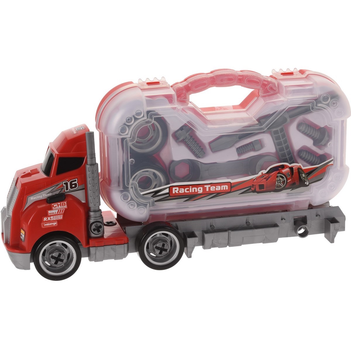 Nákladné auto Construction, červená