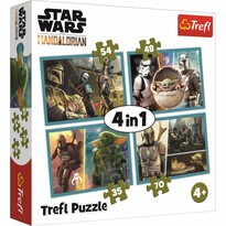 Trefl Puzzle Mandalorian a jeho svět, 4v1 35, 48, 54, 70 dílků