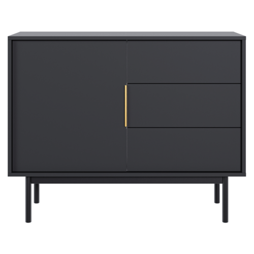 Komoda VIVALA 1D3S, černá