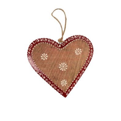 InDecor Visoki obesek iz mangovega lesa Folk, 22 x3 x 22 cm