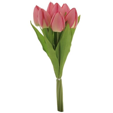 Bukiet różowych tulipanów, 7 kwiatów, 35 cm