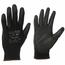 Sixtol Delovne poliestrske rokavice GLOVE PE-PU 9črne, velikost 9"