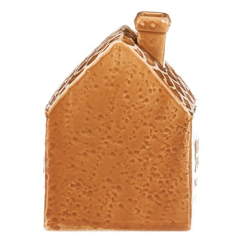 Ceramiczny domek z piernika LED, brązowy