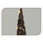 Vánoční LED kužel Browee tmavě hnědá, 20 LED, 12 x 40 cm
