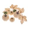 Set mit Herbstdekorationen, Kürbissen und Blättern, 10 Stück