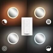 Philips Hue 34186/31/P6 nástenné LED zrkadlo  Adore 40 W, biela