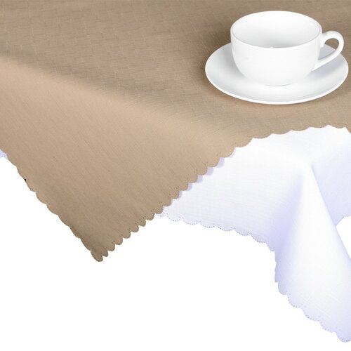 Ubrus teflonový kávová, pr. 155 cm