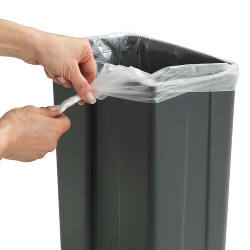 Wenko Závěsný odpadkový koš 12 l, šedá
