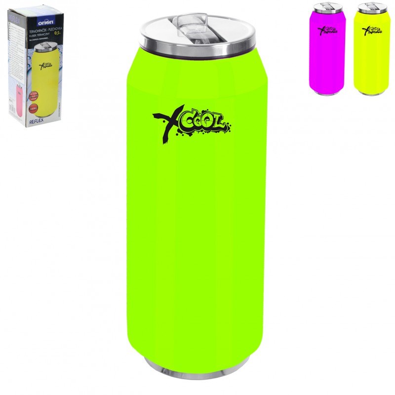 Termoska v tvare plechovky 0,5 l, zelená,