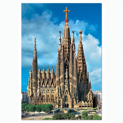 Puzzle EDUCA 1000 dielikov - Sagrada Família r.202, viacfarebná