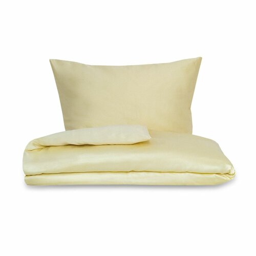Lenjerie de pat din satin Luxury Collection, crem, 140 x 200 cm, 70 x 90 cm