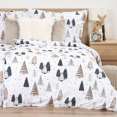 Lenjerie de pat din bumbac 4Home Frugal Winterland, 220 x 200 cm, 2 buc 70 x 90 cm