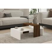 Konferenčný stolík Glow White and Walnut