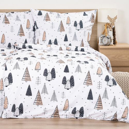 Lenjerie de pat din bumbac 4Home Frugal Winterland, 140 x 200 cm, 70 x 90 cm