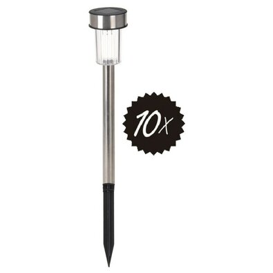 4Home Sada solárních LED lamp, 10 ks, teplá bílá