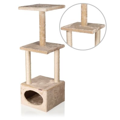 Tommi Scratching post for cats Electra beige, 31 x31 x 94 cm