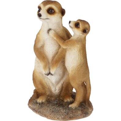 Zahradní dekorace Surikaty, 14 x 11 x v.24 cm, polyresin