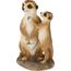 Decorațiune de grădină Suricate, 14 x 11 x în.24cm, poliresină