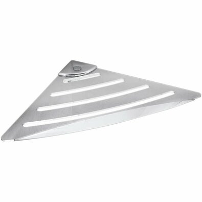 GEDY ES81 Smart kotna polica za tuš, 17,8 x 17,8cm, zaobljena, ABS/nerjaveče jeklo, sijaj